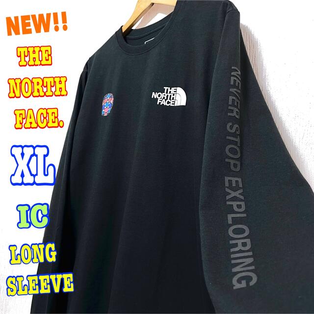 THE NORTH FACE(ザノースフェイス)のレアモデル ☆  新品 ノースフェイス IC ロンT  XL LL 黒 メンズのトップス(Tシャツ/カットソー(七分/長袖))の商品写真