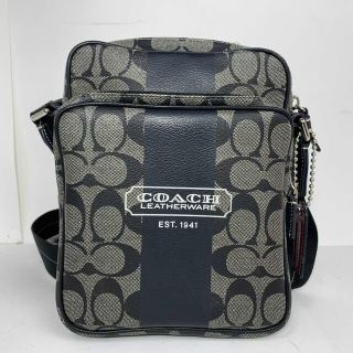 コーチ(COACH)の専用！コーチ COACH メンズ ストライプ ショルダーバッグ (ショルダーバッグ)