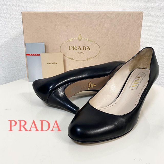 ☆限定特価☆ PRADA プラダ レザー ハイヒール サフィアーノ パンプス