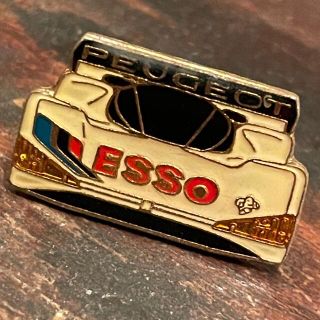 ★ France 90s ESSO プジョー レーシングカー PINS ★(車内アクセサリ)