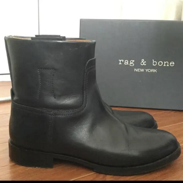 ★美品★ハーフソール加工済★rag＆bone/ラグ&ボーン ブーツ 黒 :37