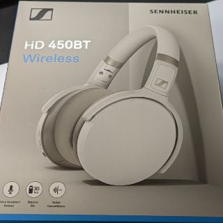 ゼンハイザー(SENNHEISER)のゼンハイザー　HD450BT ホワイト　ワイヤレスノイズキャンセリングヘッドホン(ヘッドフォン/イヤフォン)