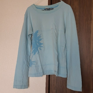 ロキシー(Roxy)のROXY　ロキシー　ロングTシャツ　ヤシの木　ブルー　青(Tシャツ(長袖/七分))