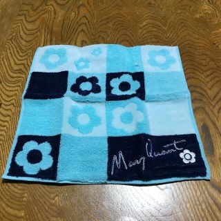 マリークワント(MARY QUANT)のハンドタオル　マリークワント　ブルー　25×25(ハンカチ)