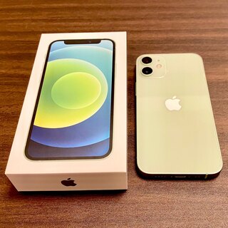 アイフォーン(iPhone)の【超美品】アップル iPhone12 mini 128GB グリーン(スマートフォン本体)