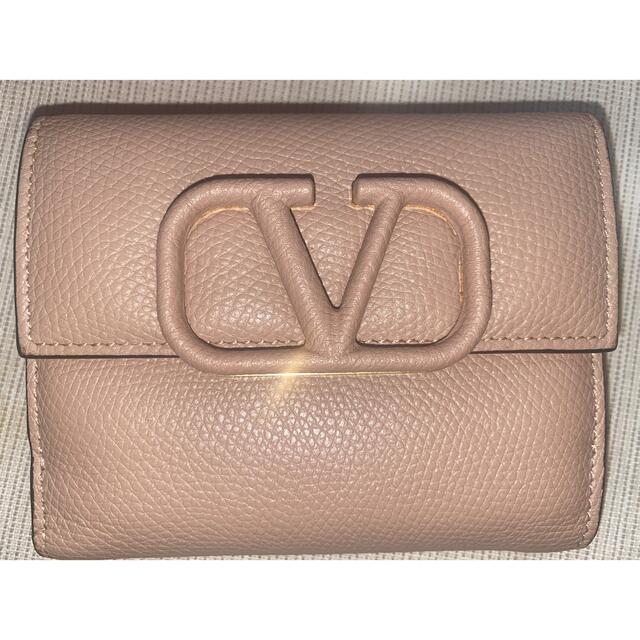 VALENTINO グレインカーフスキン V SLINGコンパクトウォレット | nort