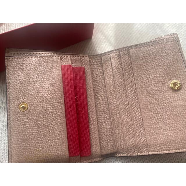 VALENTINO グレインカーフスキン V SLINGコンパクトウォレット | nort