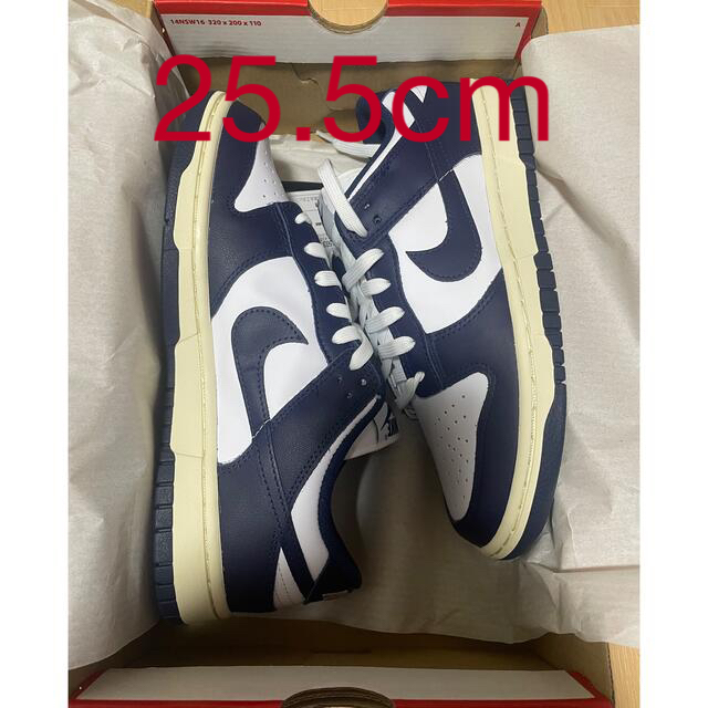 25.5cm Nike WMNS Dunk Low Vintage Navy