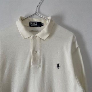 ラルフローレン(Ralph Lauren)の【n様専用】古着POLO Ralph Lauren 長袖ポロシャツ オフホワイト(ポロシャツ)