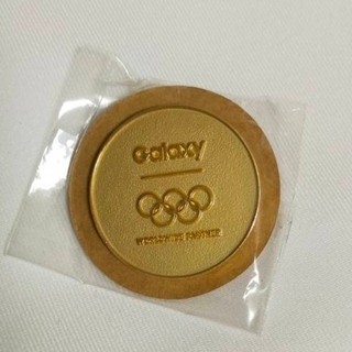 ギャラクシー(Galaxy)の非売品【２０２０東京オリンピック】GALAXY ゴールド ピンバッチ(バッジ/ピンバッジ)
