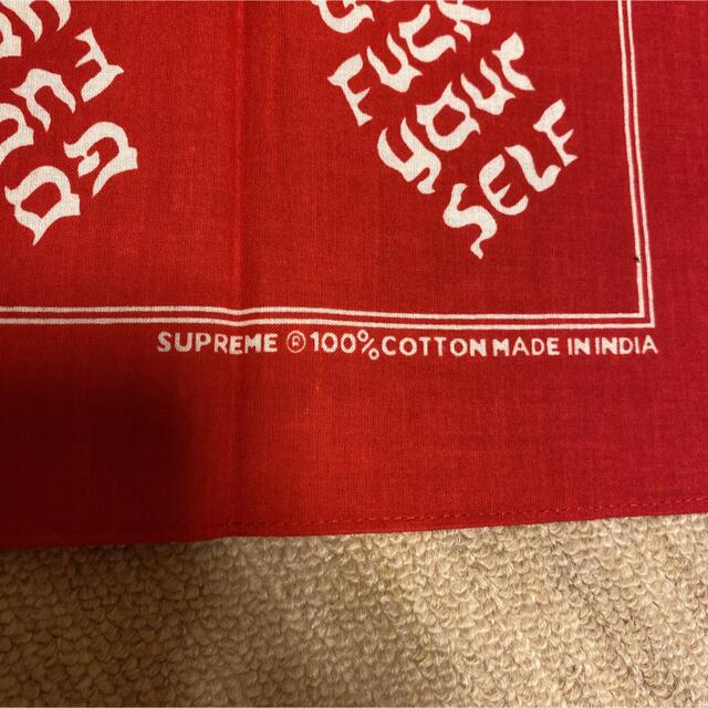 Supreme(シュプリーム)のsupreme「go fuck yourself bandana」バンダナ④ メンズのファッション小物(バンダナ/スカーフ)の商品写真