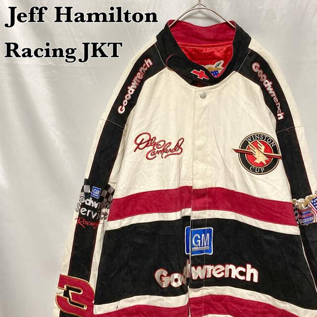 JEFF HAMILTON ジェフハミルトン レーシングジャケット 刺繍ワッペン