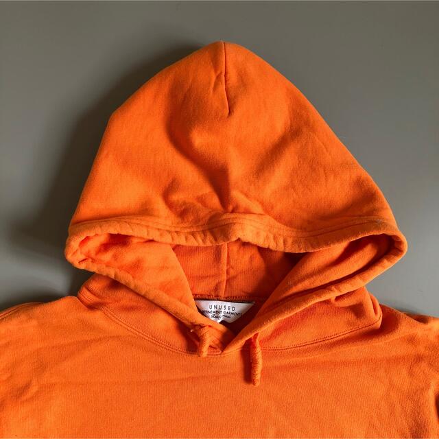 UNUSED(アンユーズド)のUNUSED Sweat Hoodie 3 Orange US1374パーカー メンズのトップス(パーカー)の商品写真