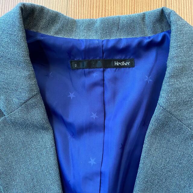 heather(ヘザー)のスーツ テーラードジャケット グレー レディースのジャケット/アウター(テーラードジャケット)の商品写真