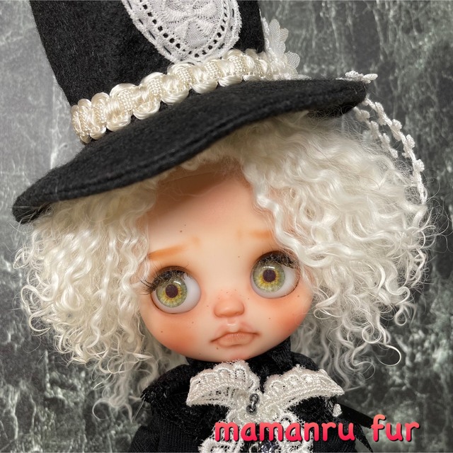 blythe _wm-620ナチュラルアイボリー⭐️チベットラムウィッグ