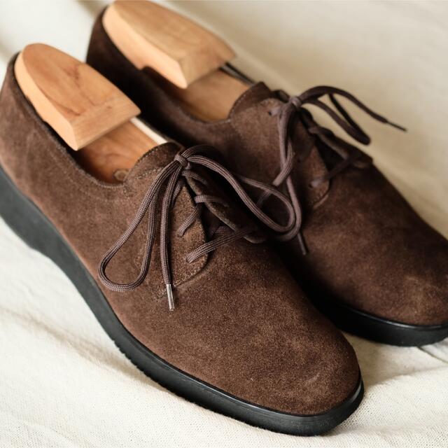 ヒール Salvatore Ferragamo - 美品フェラガモ スウェードレースアップ