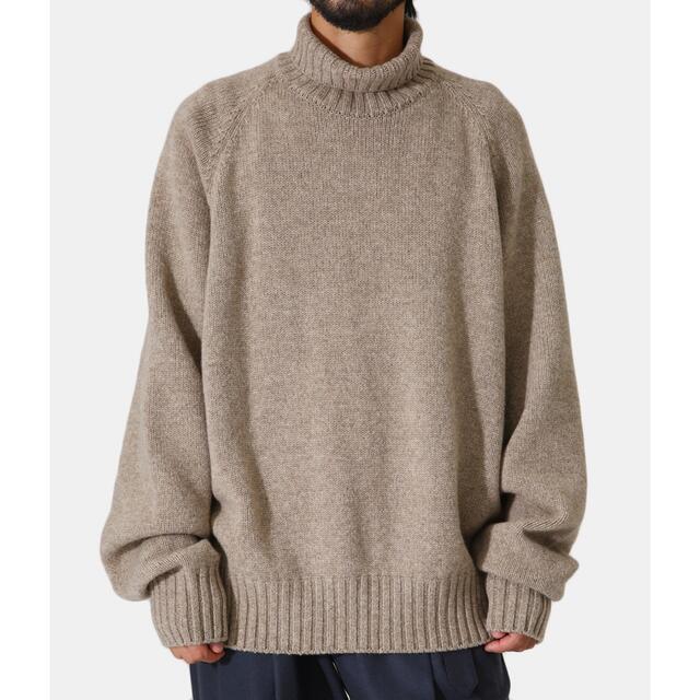 EX FINE LAMBS LOOSE HIGH NECK KNIT LS 1