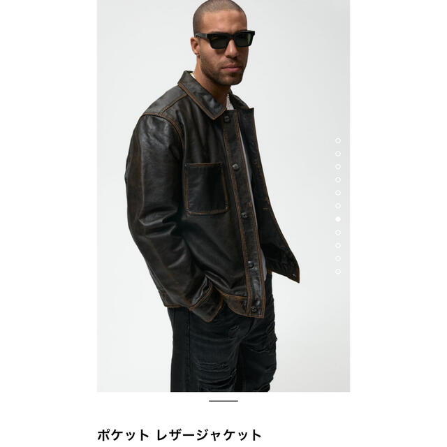 ZARA(ザラ)のZARA 定価17990円　本革ジャケット メンズのジャケット/アウター(レザージャケット)の商品写真