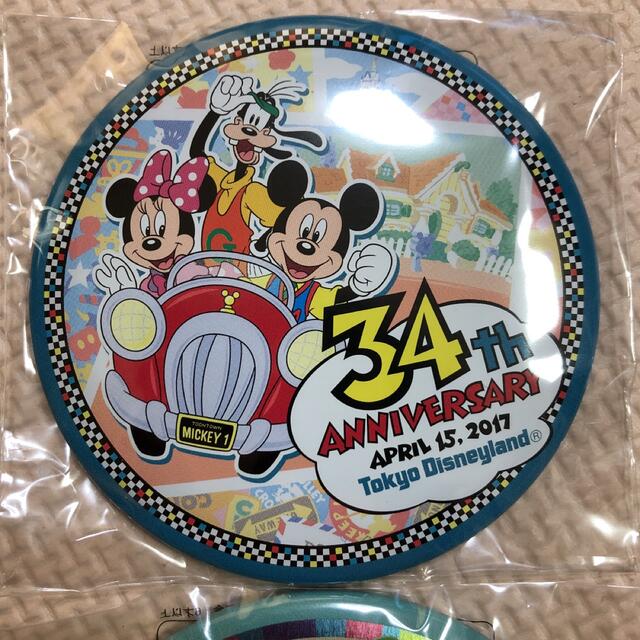 Disney(ディズニー)のディズニー　缶バッジ　34周年　ピクサープレイタイム 2018 エンタメ/ホビーのおもちゃ/ぬいぐるみ(キャラクターグッズ)の商品写真