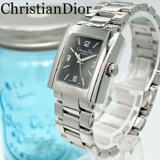 クリスチャンディオール(Christian Dior)の398 クリスチャンディオール時計　レディース腕時計　スクエア　ブラック　高級(腕時計)