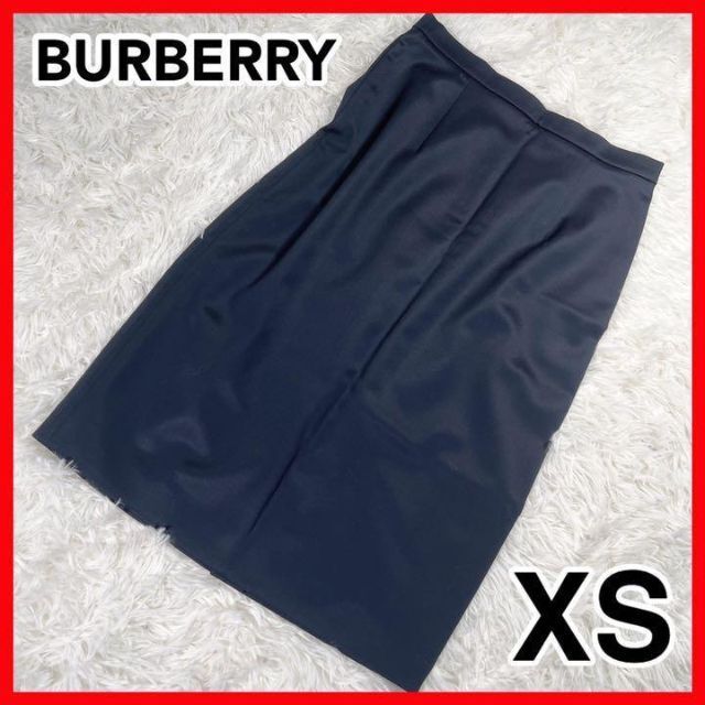バーバリー BURBERRY LONDON スリムスカート ひざ丈 紺 XS ひざ丈スカート