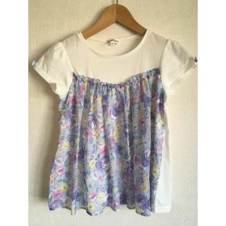 エニィファム(anyFAM)のエニィファム150花柄トップス(Tシャツ/カットソー)