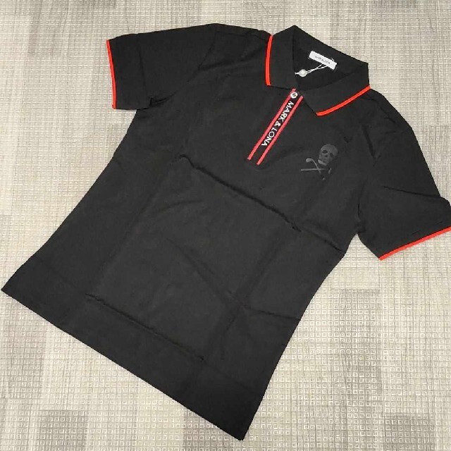 【新品未使用】マークアンドロナ ゴルフ メンズ 半袖 シャツ ブラック M ウエア