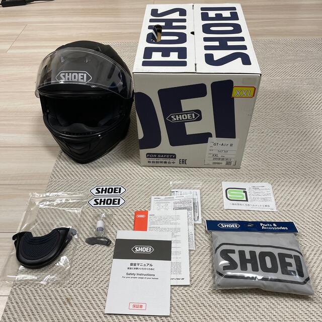 SHOEI GT-Air II マットブラックXXL(63cm) - ヘルメット/シールド