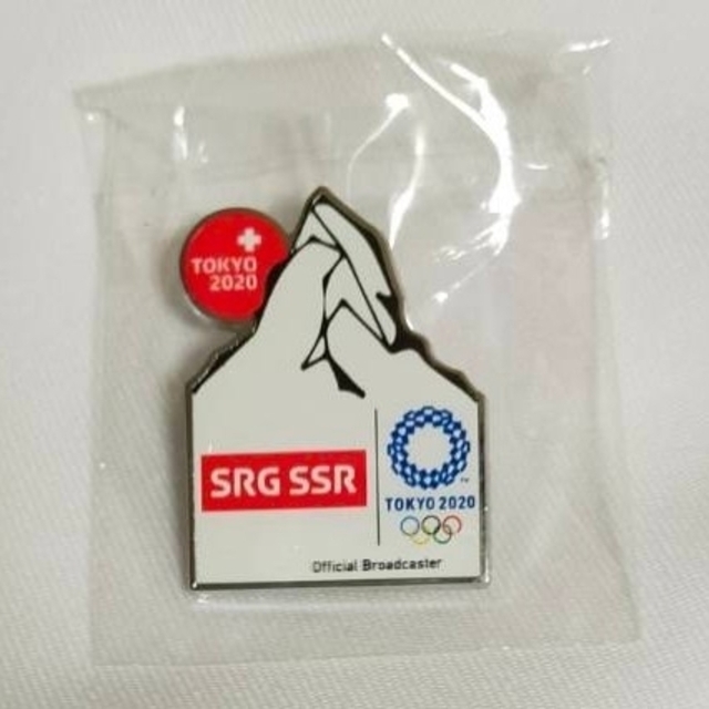 【２０２０東京オリンピック】スイス放送局ＳＲＧＳＳＲ 企業ピンバッチ