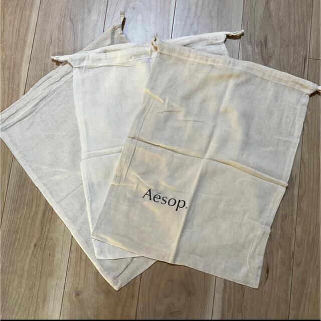 Aesop(イソップ)の3月限定 イソップ 巾着 大 3枚 レディースのバッグ(ショップ袋)の商品写真