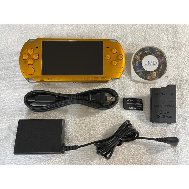 良品 PSP-3000 ブライトイエロー - 携帯用ゲーム機本体