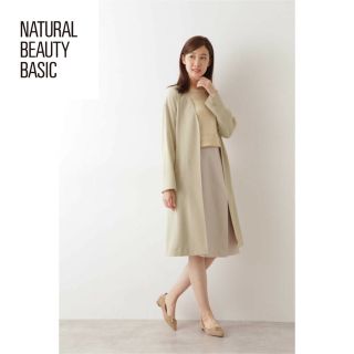 ナチュラルビューティーベーシック(NATURAL BEAUTY BASIC)の【新品未使用】ナチュラルビューティーベーシック 洗える ライトドビークロスコート(スプリングコート)