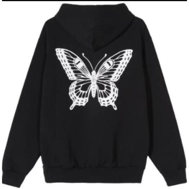 Lサイズ GDC BUTTERFLY HOODY BLACK （3）