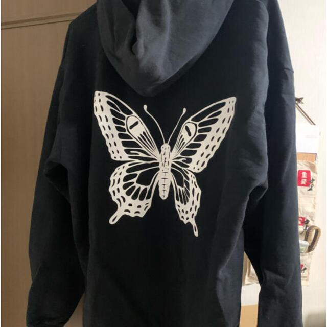 Lサイズ GDC BUTTERFLY HOODY BLACK 《1》