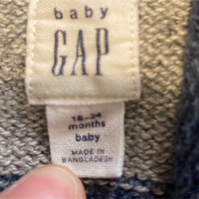 babyGAP(ベビーギャップ)のbabyGAP ざっくりカーディガン　90㎝　18-24month キッズ/ベビー/マタニティのキッズ服男の子用(90cm~)(カーディガン)の商品写真