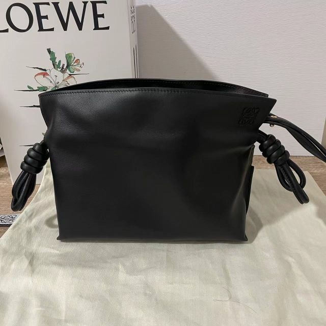 LOEWE - ロエベ フラメンコ ミニ クラッチ ショルダーバッグ ブラック