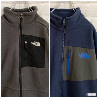 ザノースフェイス(THE NORTH FACE)のセット売り！！裏ボアフリースジャケットブルゾン　USA規格XLグレー　刺繍ロゴ(その他)