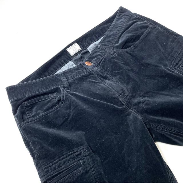 23区(ニジュウサンク)の23区 denim ボーイフィット ベルベット生地 強ストレッチ 82cm レディースのパンツ(デニム/ジーンズ)の商品写真