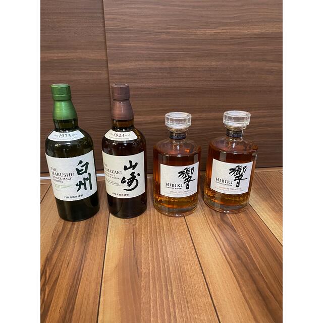 響ジャパニーズハーモニー2本山崎ノンエイジ1本白州ノンヴィンテージ1本 食品/飲料/酒の酒(ウイスキー)の商品写真