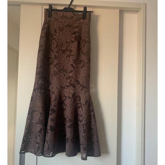 acka マーメイドスカート　ブラウン レディースのスカート(ロングスカート)の商品写真
