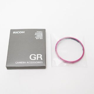 リコー(RICOH)のRICOH GR IIIx オリジナル PURPLEリングキャップ(コンパクトデジタルカメラ)