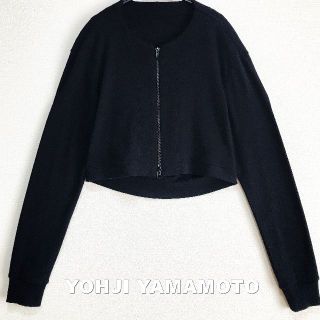 ヨウジヤマモト(Yohji Yamamoto)の【YOHJI YAMAMOTO】ヨウジヤマモト フルジップ ショート スウェット(トレーナー/スウェット)