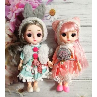 【No.328】2体セット♪ お人形 bjd 球体関節人形 オビツ ドール