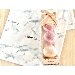 フランフラン(Francfranc)のFrancfranc バスフィズ セット ピンク カドミニョン(入浴剤/バスソルト)