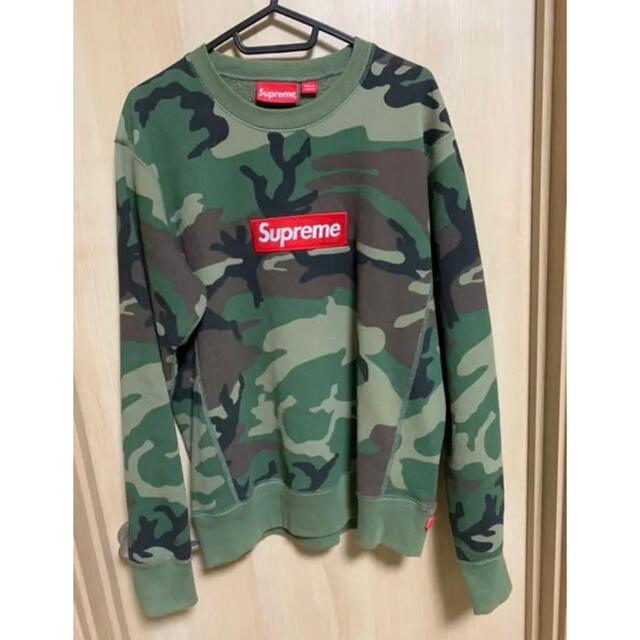 supreme ボックスロゴ 迷彩　トレーナー　パーカー