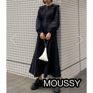 マウジー(moussy)のMOUSSY PANEL DENIM LONG ドレス　ワンピース　zara(ロングワンピース/マキシワンピース)