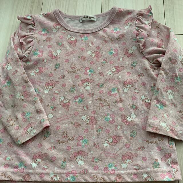 サンリオ(サンリオ)のサンリオ　マイメロディ  パジャマ キッズ/ベビー/マタニティのキッズ服女の子用(90cm~)(パジャマ)の商品写真