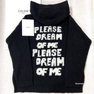 CELINE セリーヌ ニット サイズ:L 21AW ラインストーン フェアアイル オーバーサイズ ウール ニット セーター TEEN NIGHT POEM ティーンナイトポエム ノルディック グレー イギリス製 トップス 長袖 【メンズ】【美品】