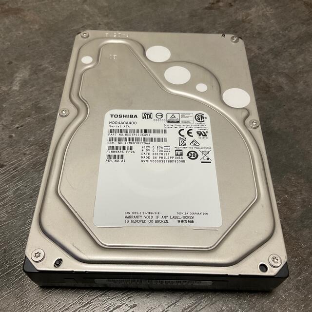 TOSHIBA MD04ACA400 4TB HDD 7200rpm