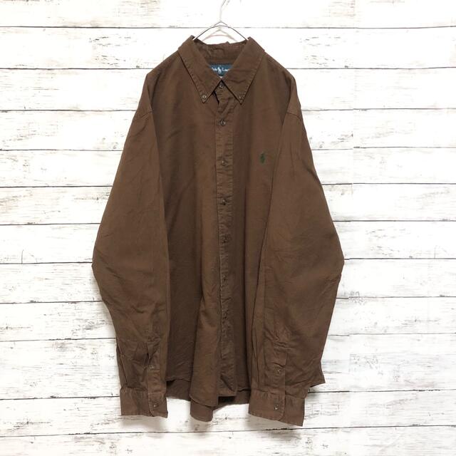 Ralph Lauren - ラルフローレン ブラウン 茶色 長袖シャツ ボタン